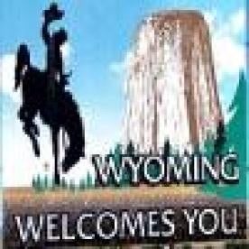Wyoming Welcome Sign 