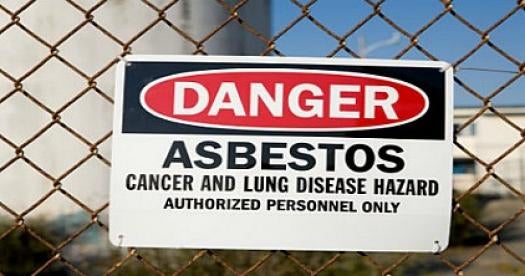asbestos danger sign, asbestos related claims