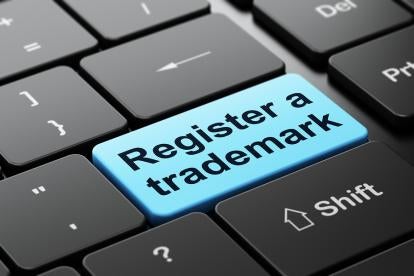 Register a trademark on keyboard