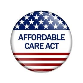 ACA button, donald trump, affordable care act