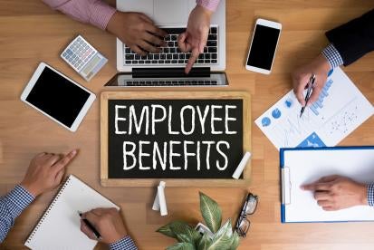 Employee benefits graphic
