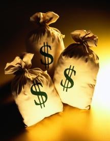 lit up money bags, excessive fees