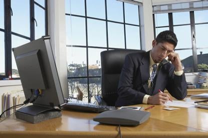 attorney at computer, blogging, new clients