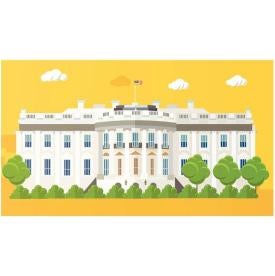 white house illustration 
