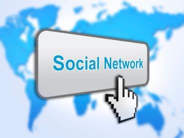Social Network Button with Finger Pointing