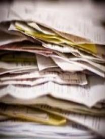 a pile of papers