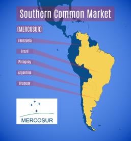 mercosur, south america, map
