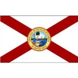 florida, flag, red lines