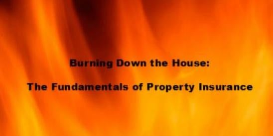 Burning Down the House: The Fundamentals of Property Insurance