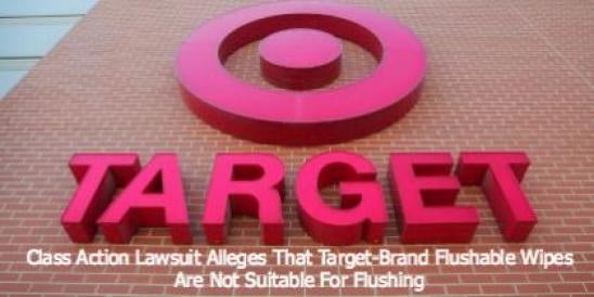 Class Action Lawsuit Alleges That Target-Brand Flushable Wipes Are Not Suitable 
