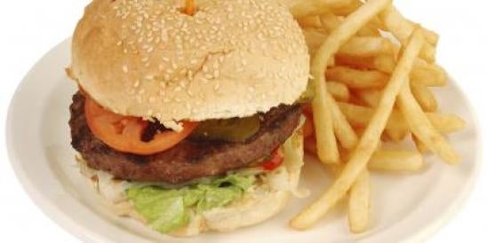 burger and fries, acrylamide levels, eu