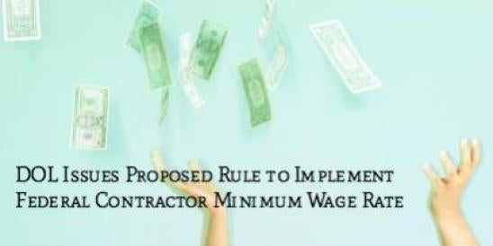 DOL Issues Proposed Rule to Implement Federal Contractor Minimum Wage Rate