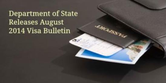 Department of state releases August 2014 Visa Bulletin