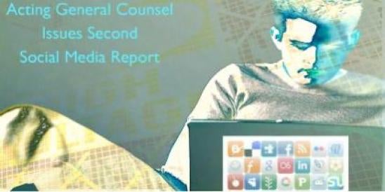 Guy on Laptop General Counsel Issues 2nd Social Media Report Employment Law