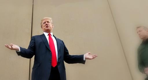 trump at the border wall