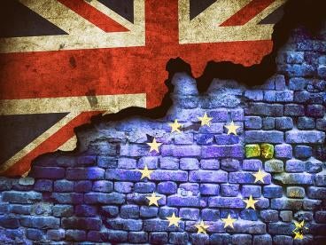 brexit, flags, broken star, EU, united kingdom