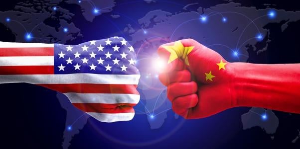 china, us, fists