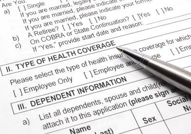 Applications for health insurance have tax implications
