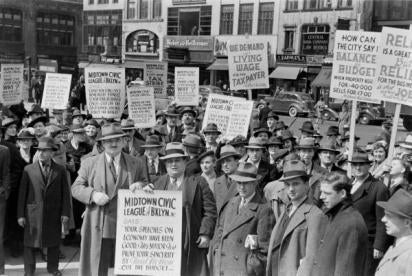 labor unions protesting the lack of regulation under the Trump mistake