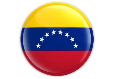 Venezuela Flag Badge button