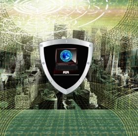 cybersecurity comes from behind a shield of digital awareness and best practices