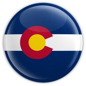 colorado flag button worn by members of the Colorado General Assembly