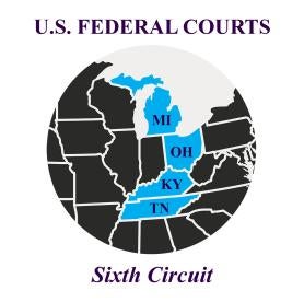 sixth circuit of the US on maps