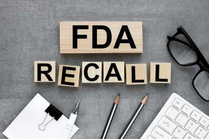 Food and Drug Administration Recall Root Casue Inspections
